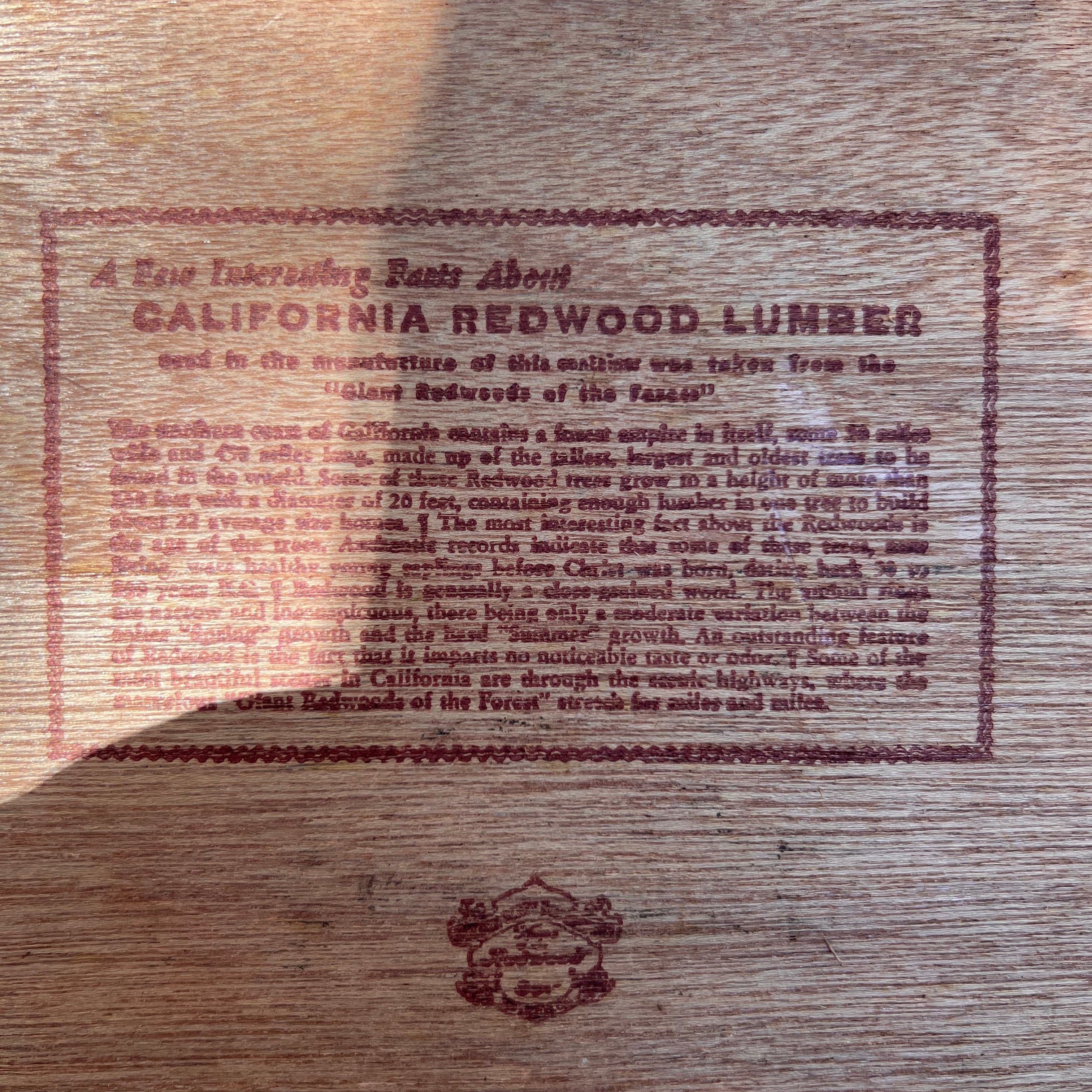 California Redwood Tray Set