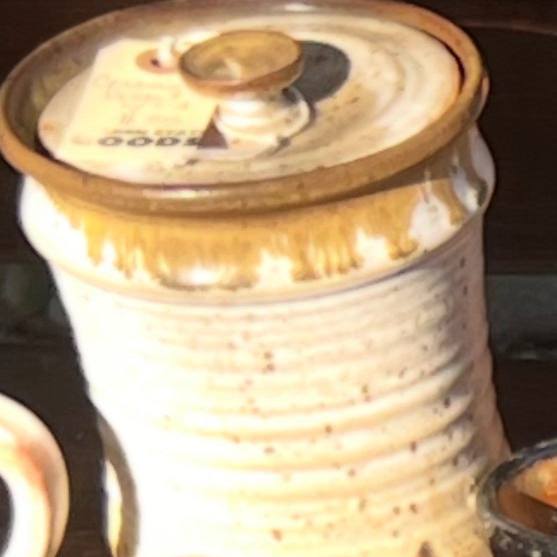 Studio Pottery Canister with Lid
