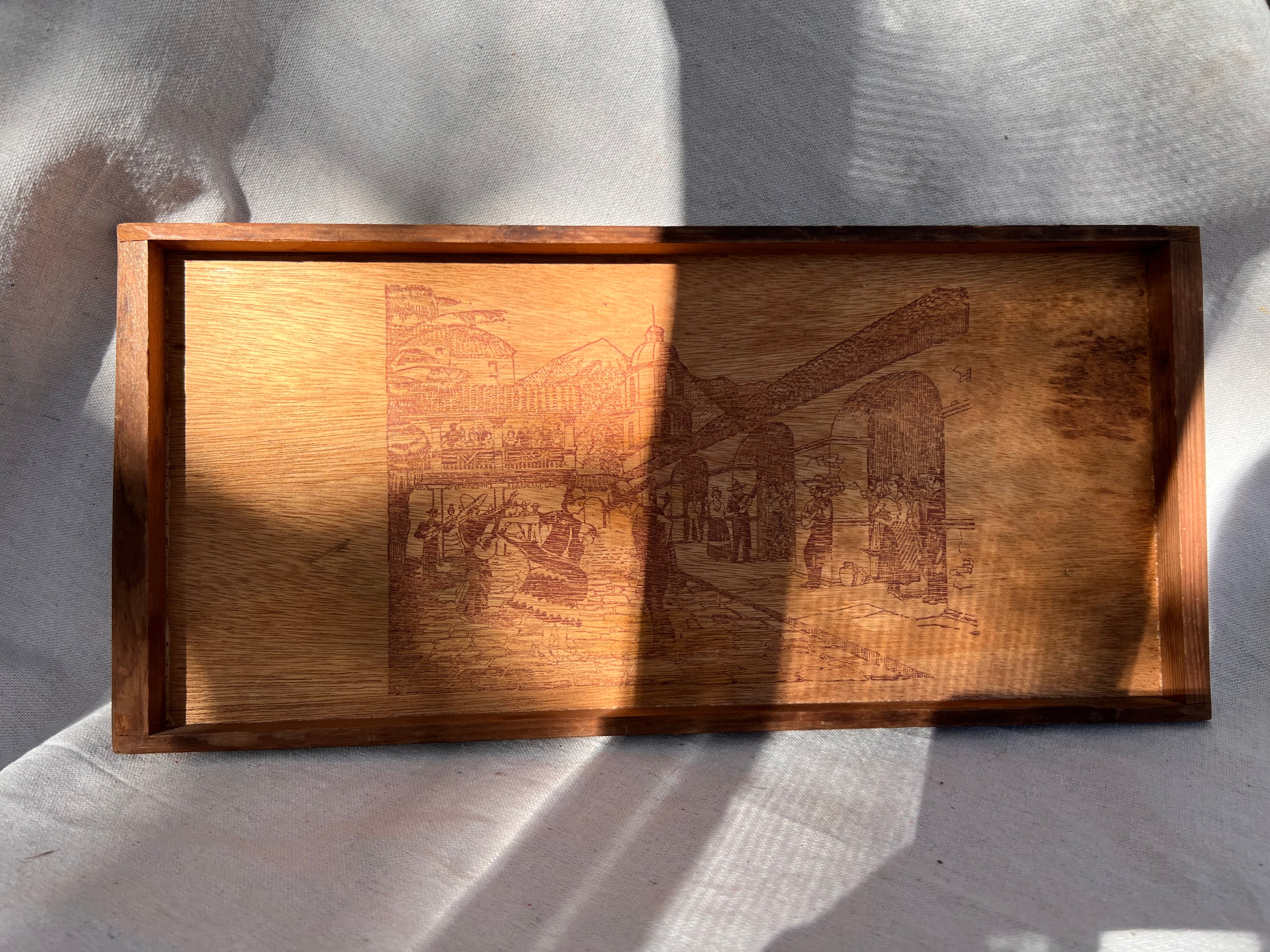 California Redwood Tray Set