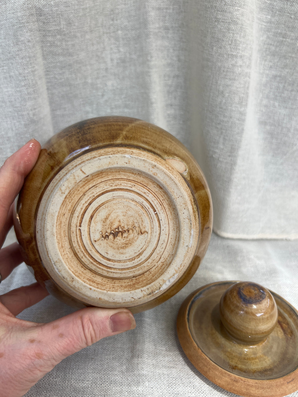 Tenmoku Lidded Pot
