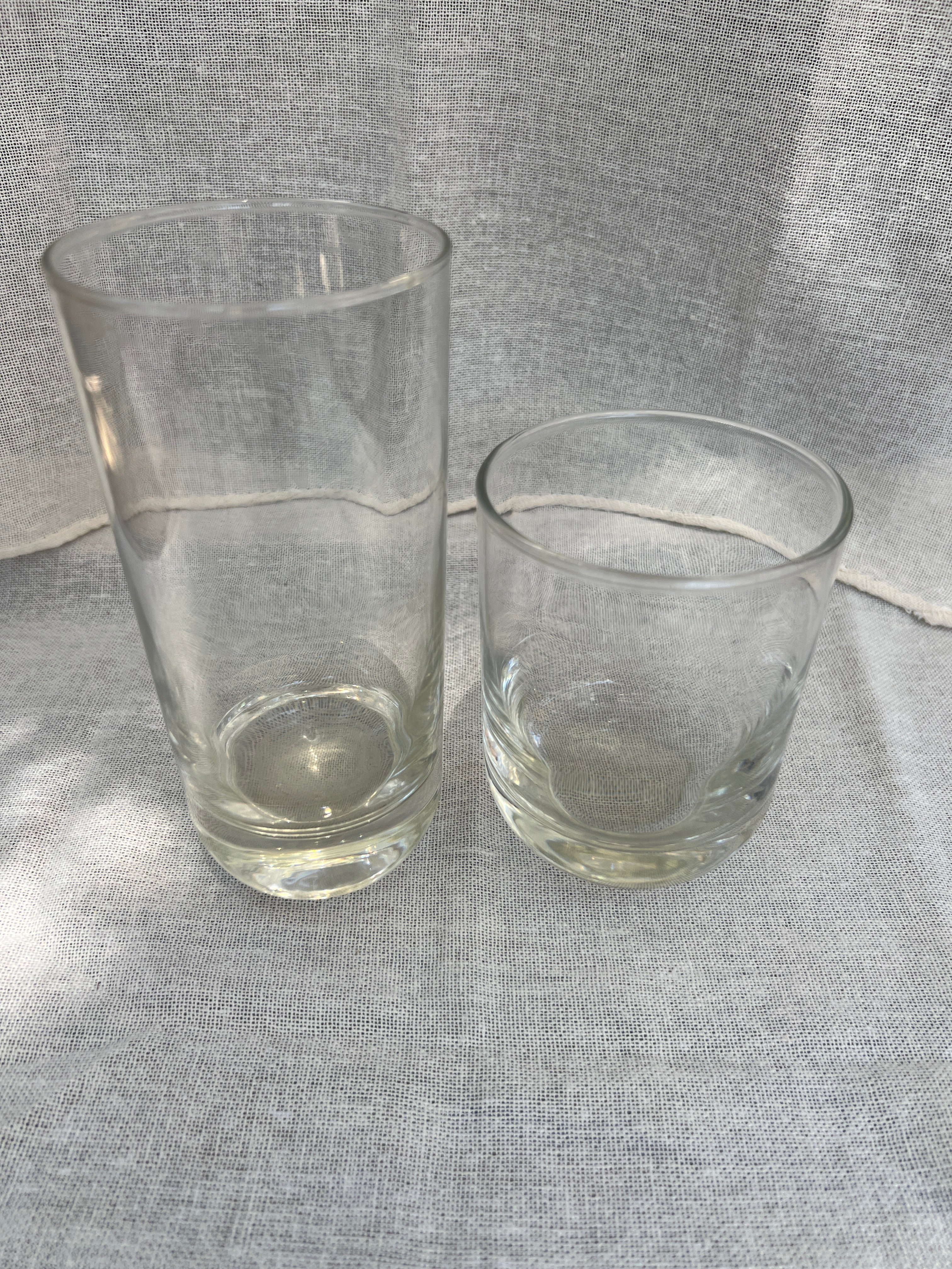 Heavy bottom glassware set of 6