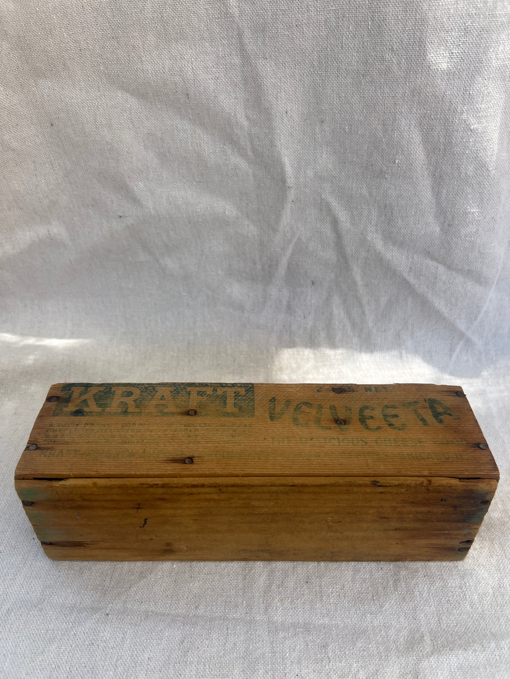 Vintage Velveeta Wood Box