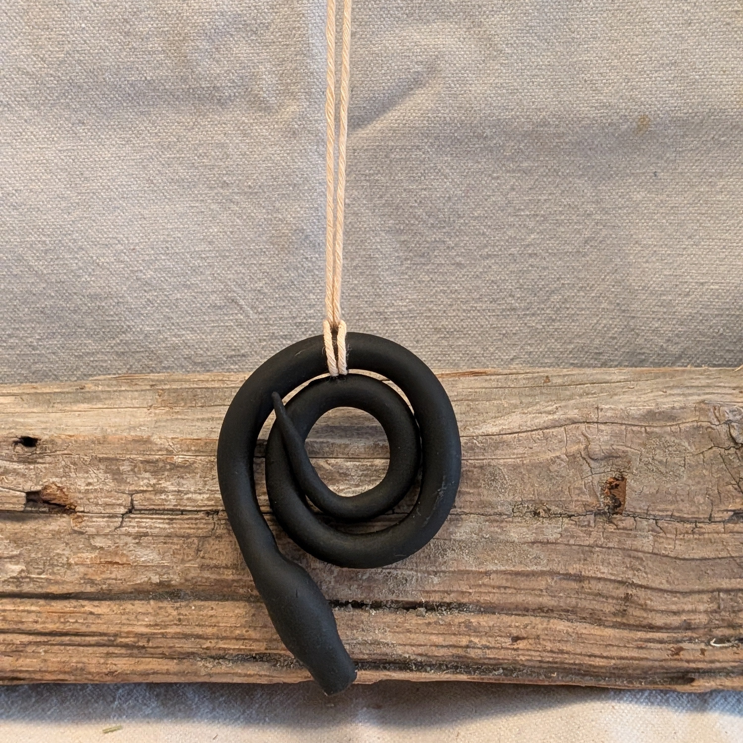 Arrowed Ground Handcrafted Ouroboros Snake Necklace