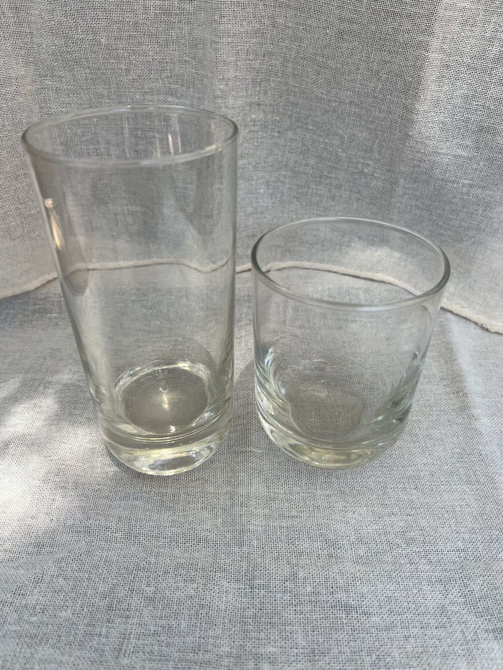 Heavy bottom glassware set of 6