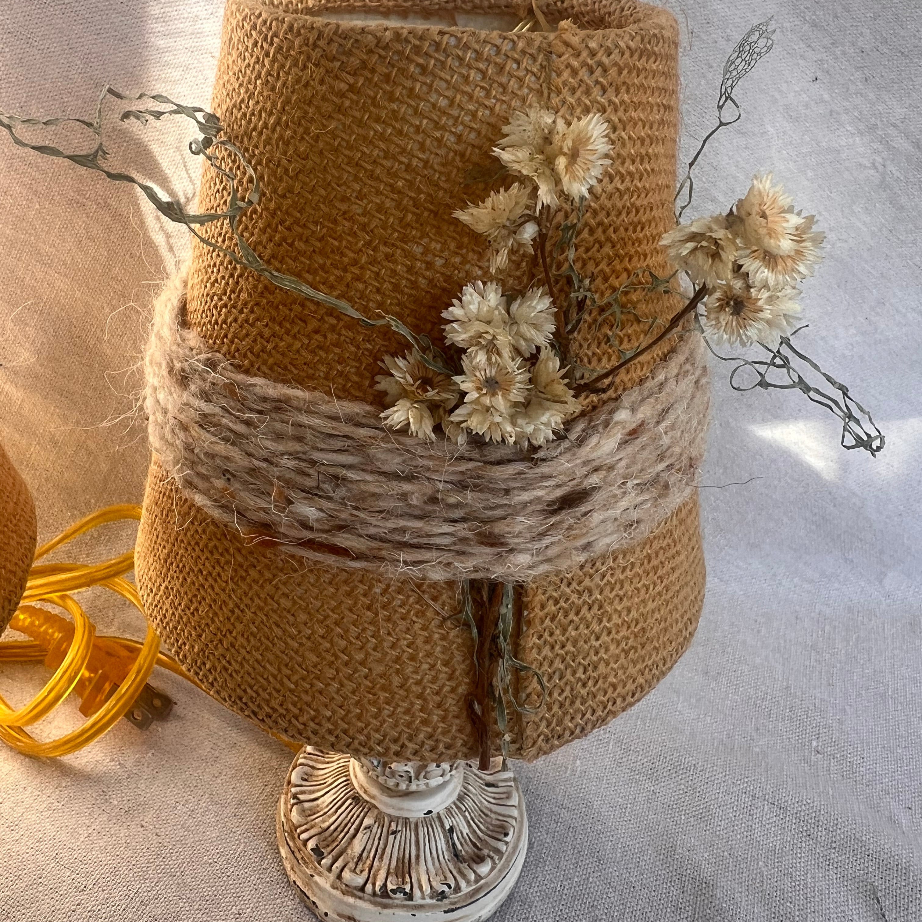 Vintage Light Set w/Decor Shade