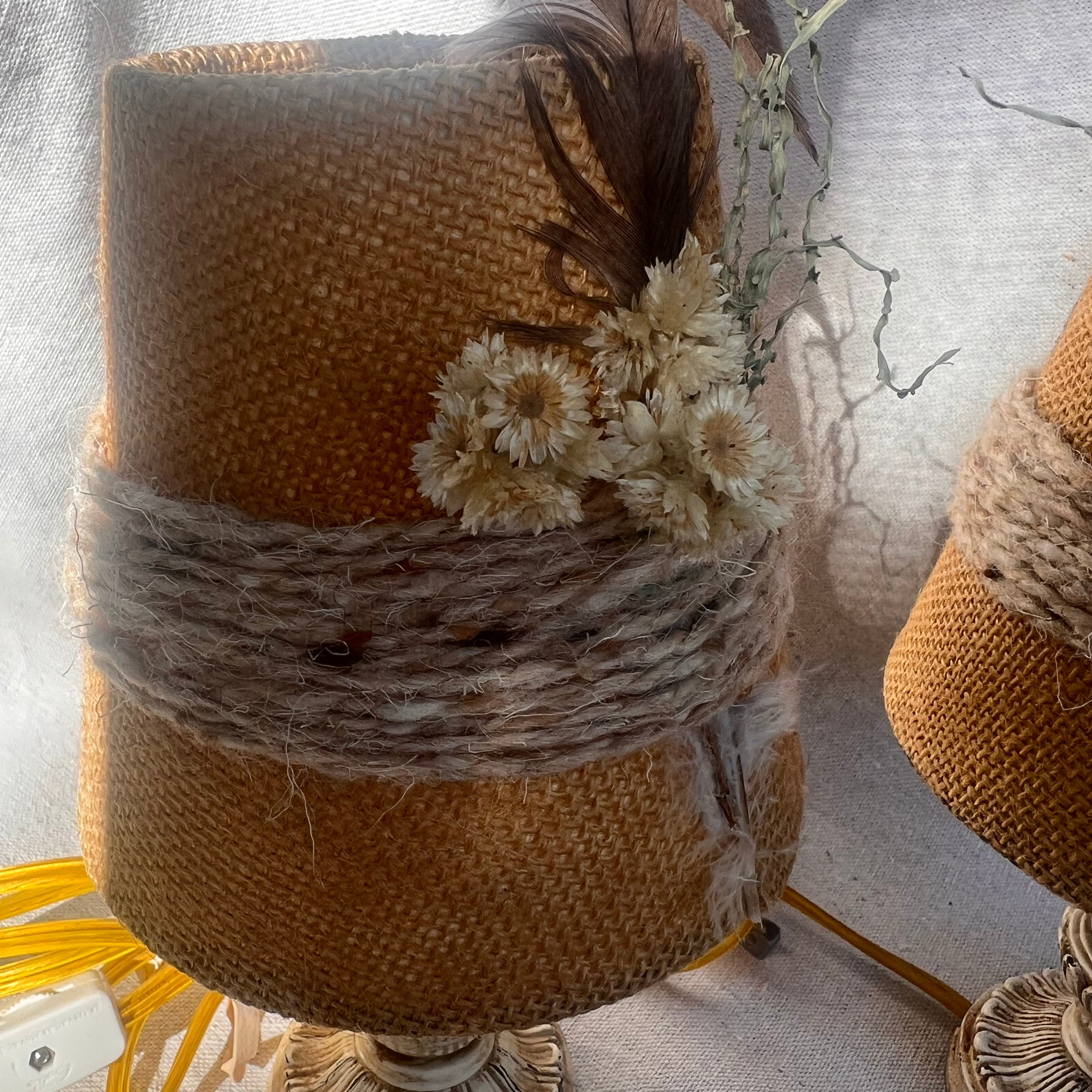 Vintage Light Set w/Decor Shade