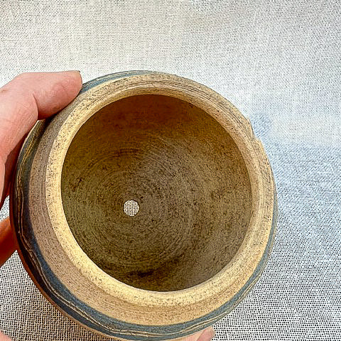 Vintage Handmade Stoneware Studio Pottery Cactus Planter Pot
