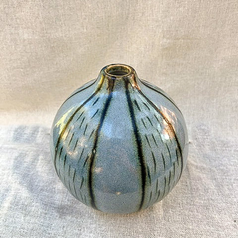 Vintage Hand Thrown Stoneware Signed Studio Pottery Vase