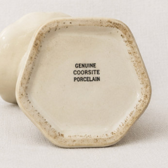 Vintage Genuine Coorsite Ceramic Porcelain Bird Pedestal Dish