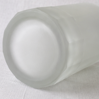 Vintage Frosted Glass Beer Mug Set of 4
