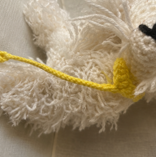 Vintage Folk Art Yarn Plush Doggie