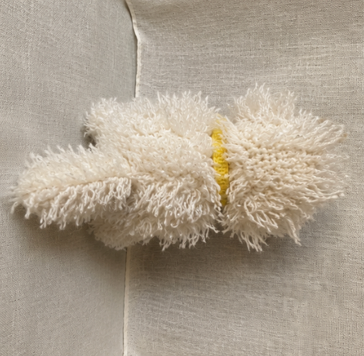 Vintage Folk Art Yarn Plush Doggie