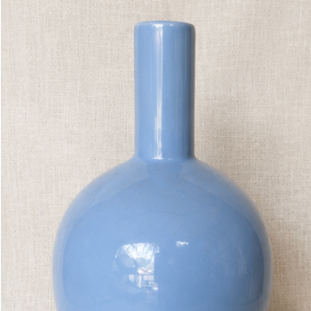 Vintage Hutschenreuther Italy Blue Ceramic Vase