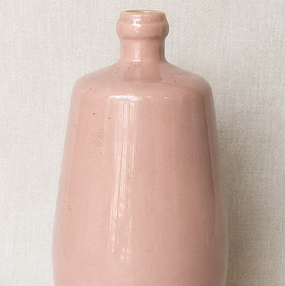 Blush Pink Mid Century Porcelain Vase