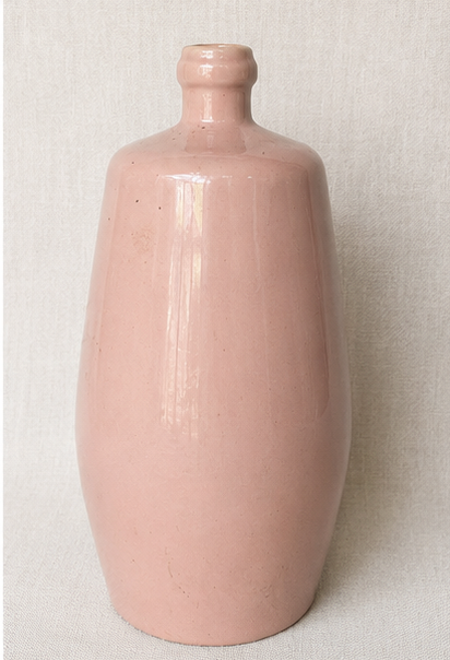 Blush Pink Mid Century Porcelain Vase