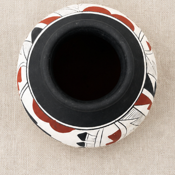 Vintage Hand-Painted Southwest Pottery Vase