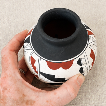 Vintage Hand-Painted Southwest Pottery Vase