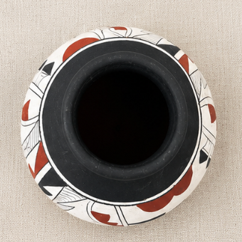 Vintage Hand-Painted Southwest Pottery Vase