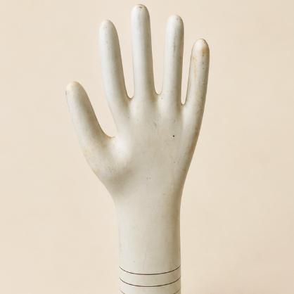 Vintage Porcelain Glove Display Hand