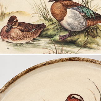 Vintage Italian Decorative Duck Tray – Brentano’s Import