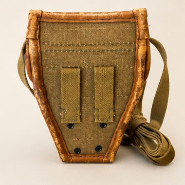 Vintage Military Canvas & Leather Binocular / Field Case