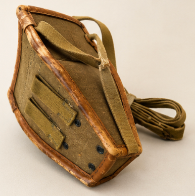 Vintage Military Canvas & Leather Binocular / Field Case