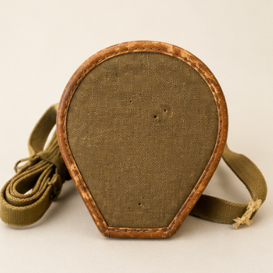 Vintage Military Canvas & Leather Binocular / Field Case