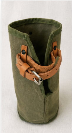 Vintage U.S. Military Olive Drab Canvas Utility Pouch – ESTEX MFG. Co. Field Equipment Carrier – 1980s