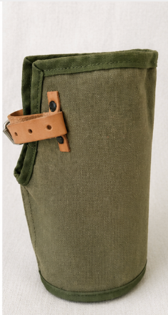 Vintage U.S. Military Olive Drab Canvas Utility Pouch – ESTEX MFG. Co. Field Equipment Carrier – 1980s