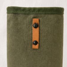 Vintage U.S. Military Olive Drab Canvas Utility Pouch – ESTEX MFG. Co. Field Equipment Carrier – 1980s