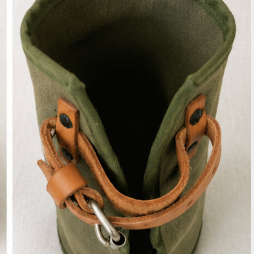 Vintage U.S. Military Olive Drab Canvas Utility Pouch – ESTEX MFG. Co. Field Equipment Carrier – 1980s