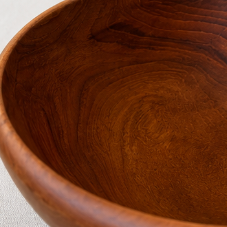 Vintage Finnish Genuine Wood Bowl – Mid Century Scandinavian Hand-Carved Decorative Serving Bowl