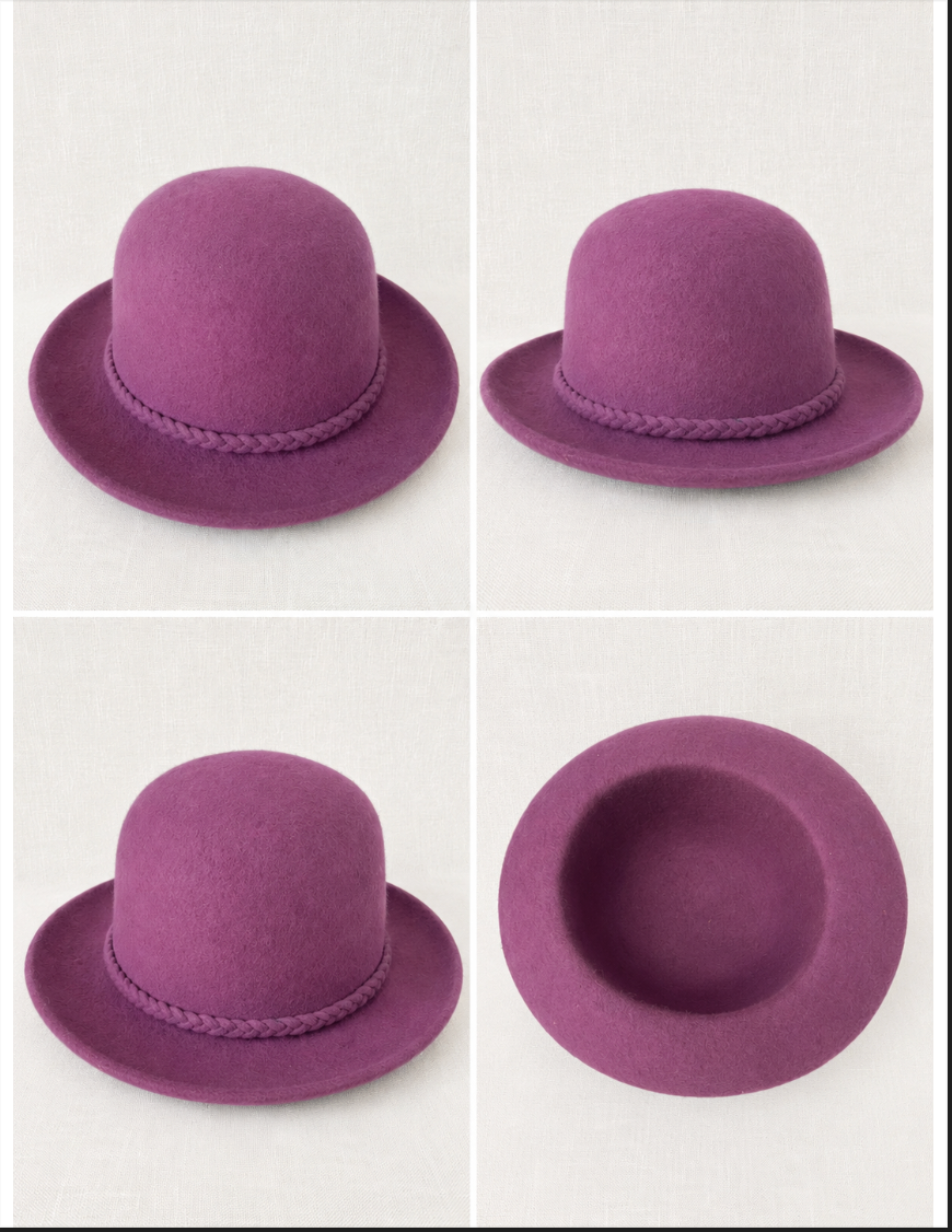 Hand Made Felted Bolo Hat